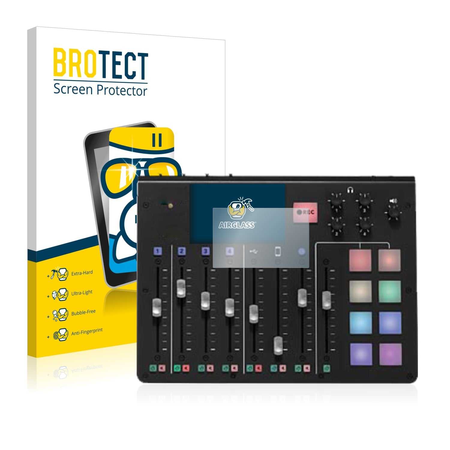 ScreenShield, BROTECT AirGlass Glass Screen Protector for Rodecaster Pro 1