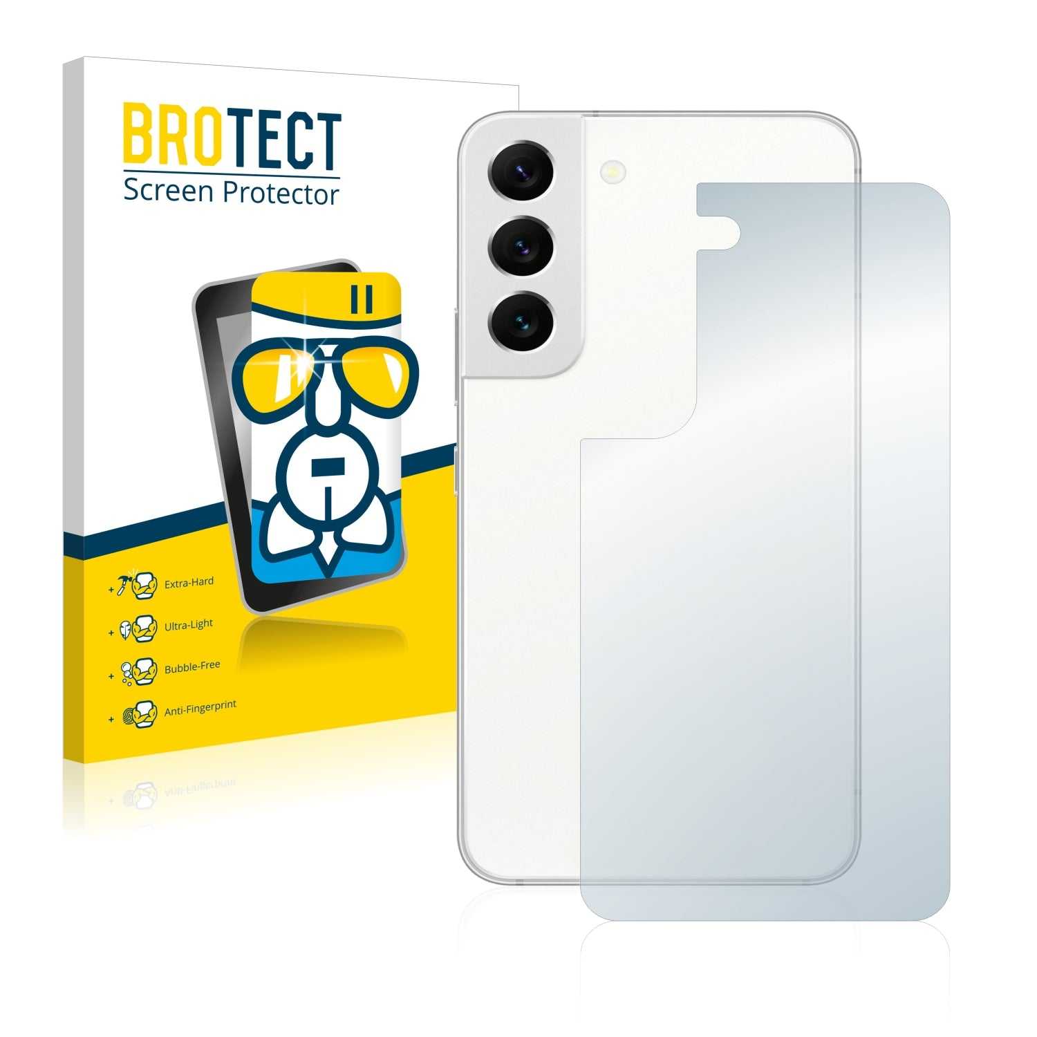 ScreenShield, BROTECT AirGlass Glass Screen Protector for Samsung Galaxy S22 5G (Back)