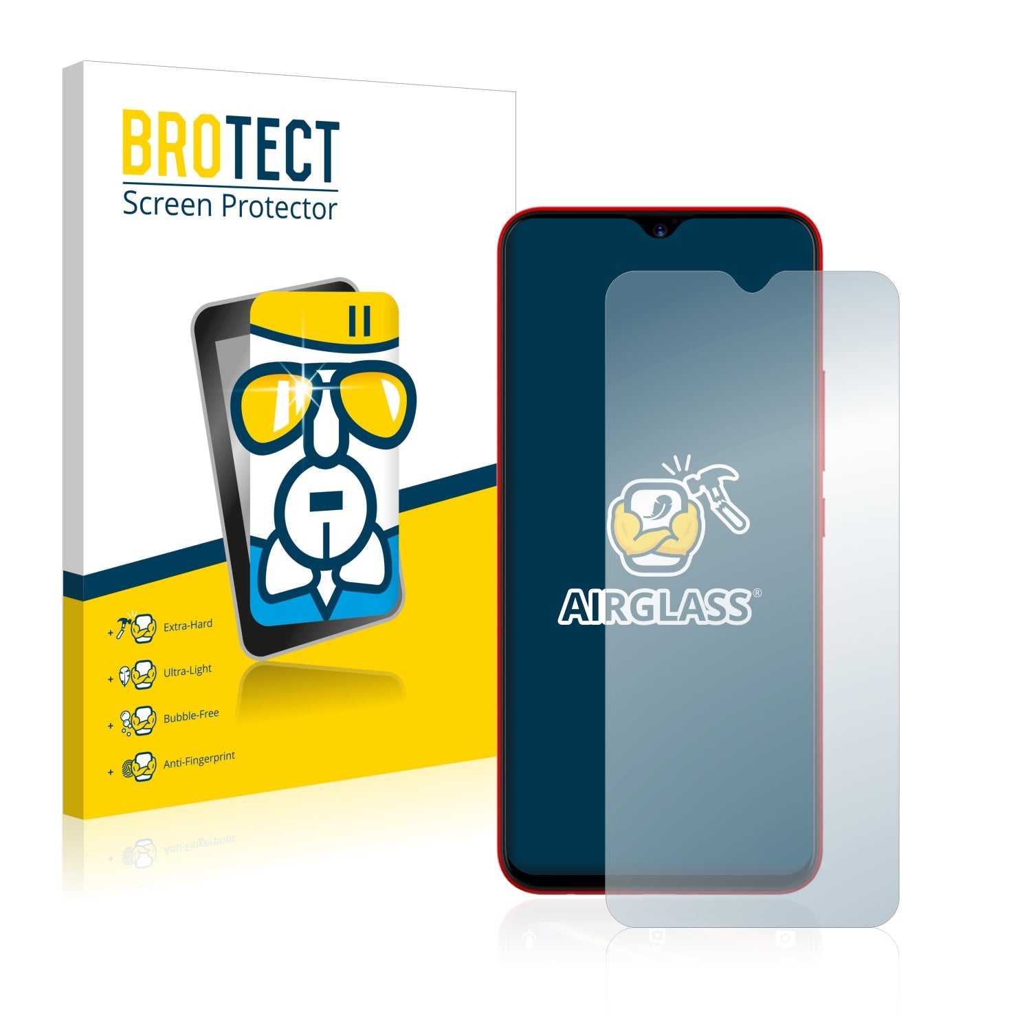 ScreenShield, BROTECT AirGlass Glass Screen Protector for Umidigi F1 Play